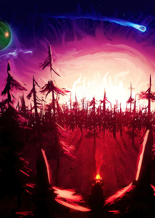 Poster forest in outer wilds