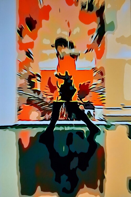 Plagát Fire woman
