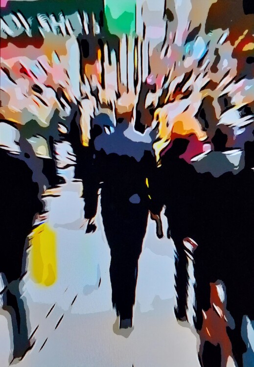 Plagát Alone in the crowd