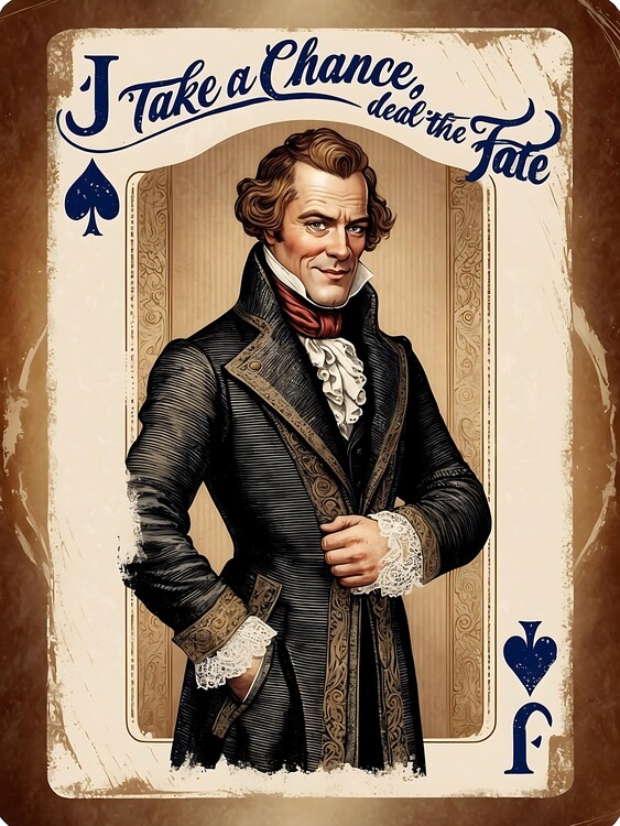 Плакат Vintage Jack of Spades Art for Classic Playing Card Fans