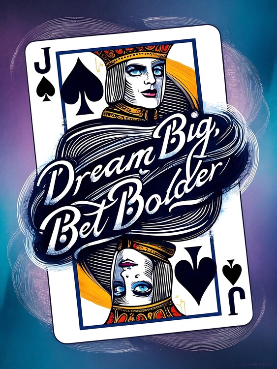 Плакат Retro Jack of Spades Illustration Timeless Card Game Style