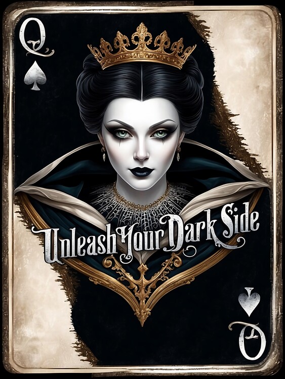 Плакат Classic Queen of Spades Vintage Art