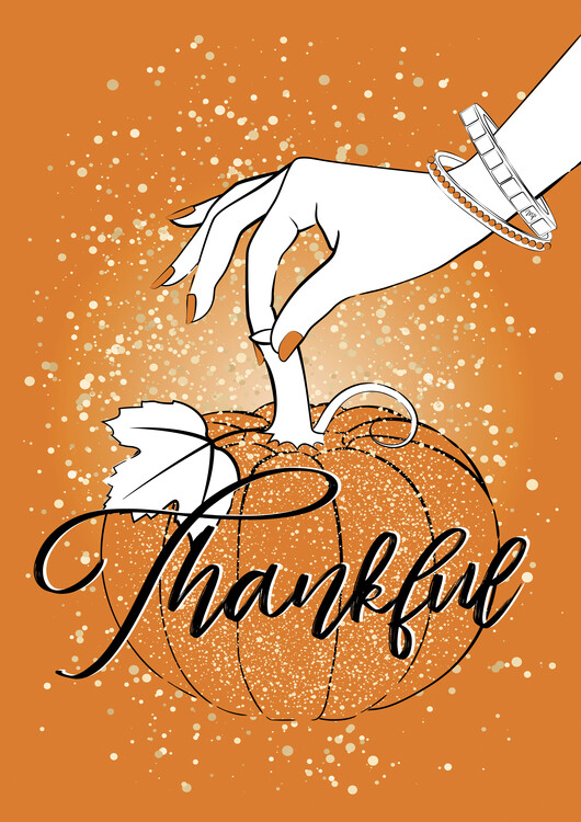 Poster Thankful Pumpkin