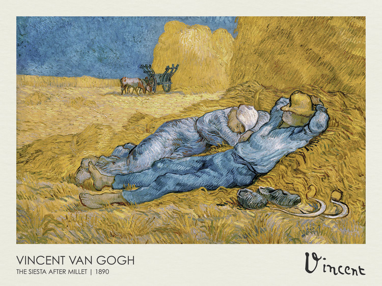 Poster The Siesta after Millet (1890)