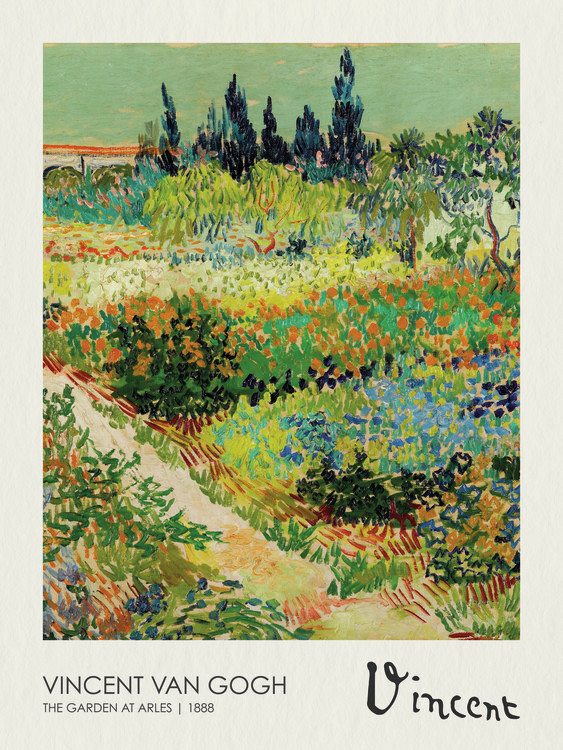 Poster The Garden at Arles (1888)