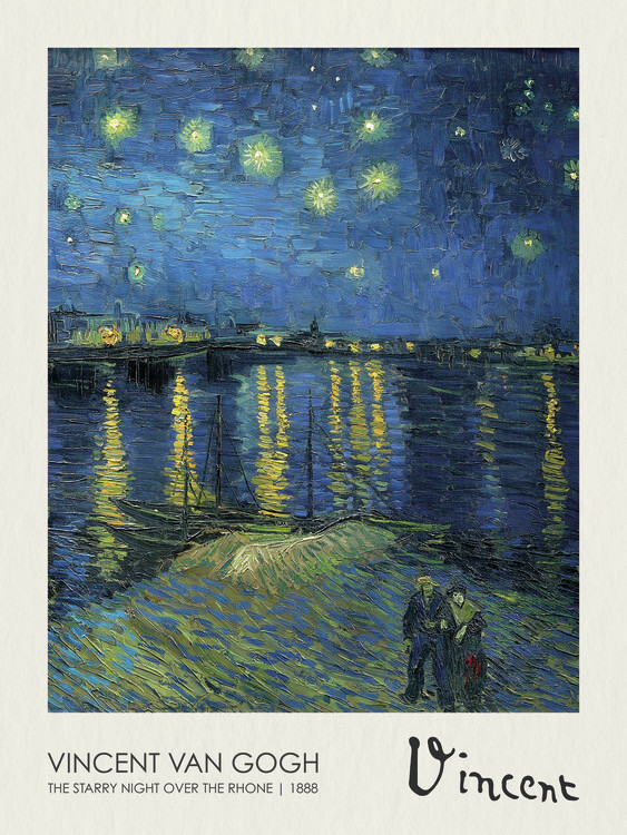 Canvas Print The Starry Night over the Rhone (1888)
