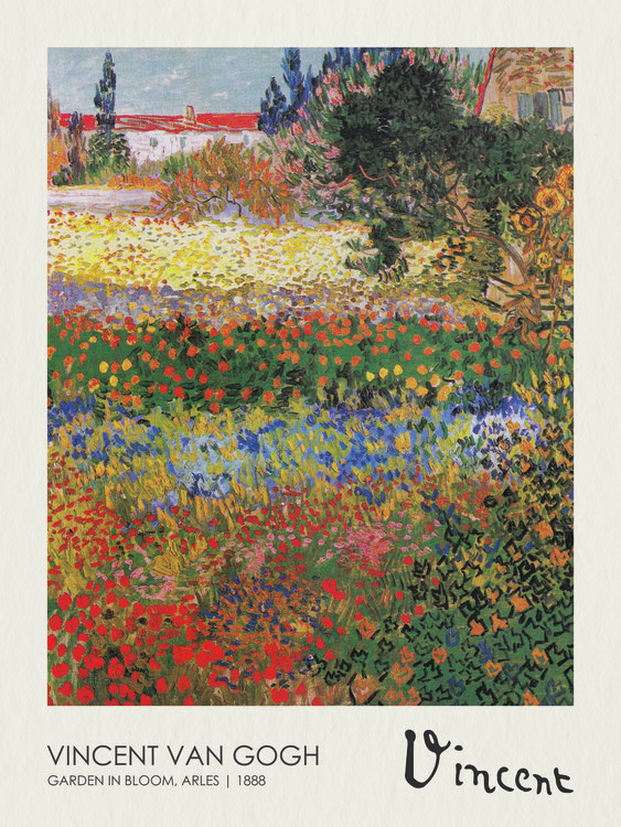 Canvas Print Garden in Bloom, Arles (1888)