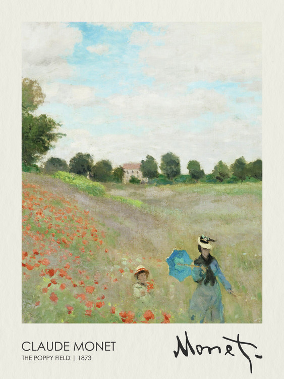 Canvas Print The Poppy Field near Argenteuil (1873)