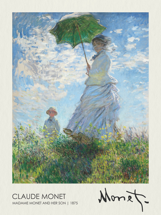 Canvas Print Madame Monet and Her Son (1875)