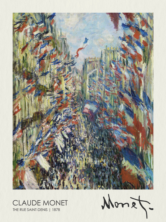 Poster The Rue Saint-Denis, Celebration of June 30 (1878)