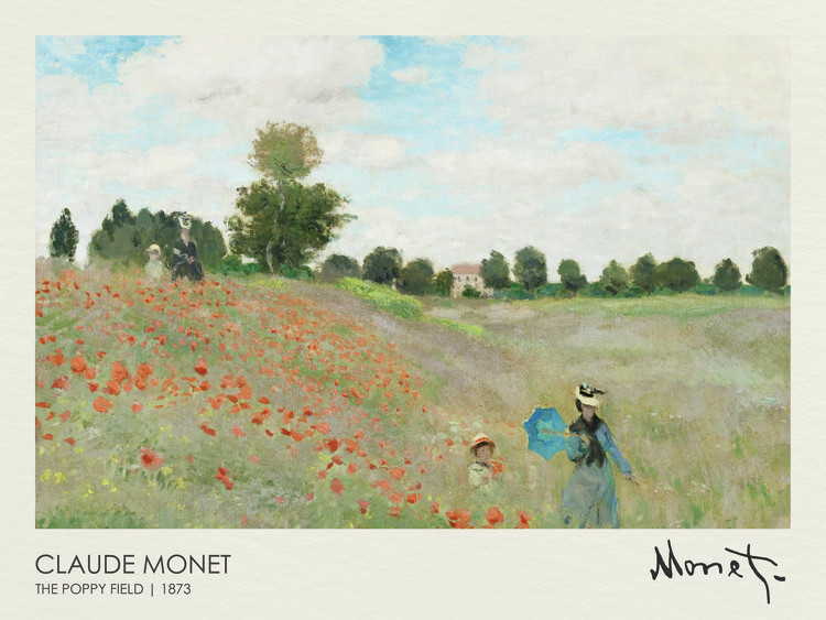 Plakat The Poppy Field near Argenteuil (1873)
