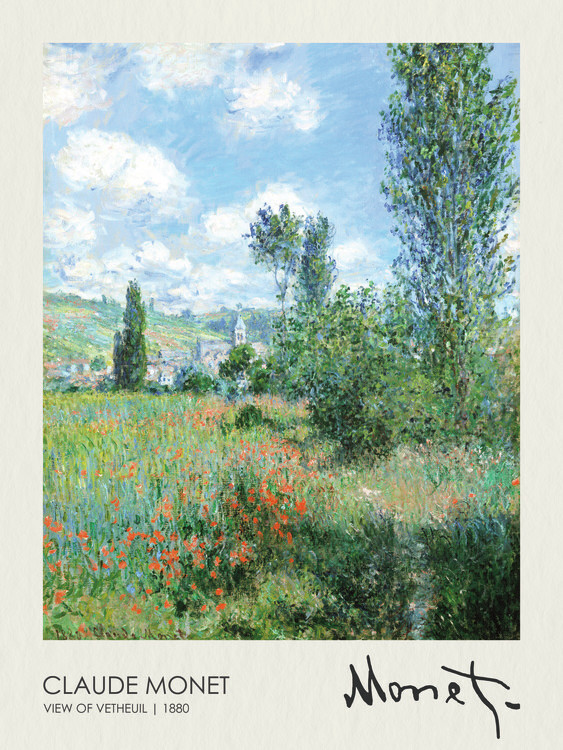 Poster View of Vetheuil (1880)