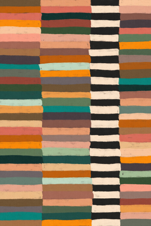 Poster Galitsyna - Mix of Stripes 01