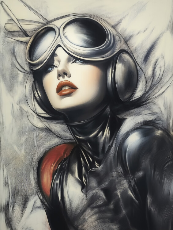 Poster Art Deco Pilot 2061