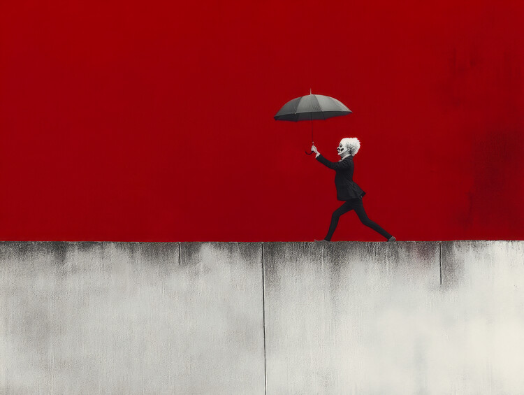 Плакат Walk on the Wild side Minimalist Clown