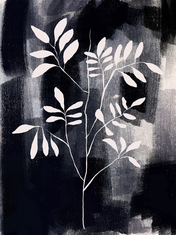 Plakat Abstract Leaf Cutout