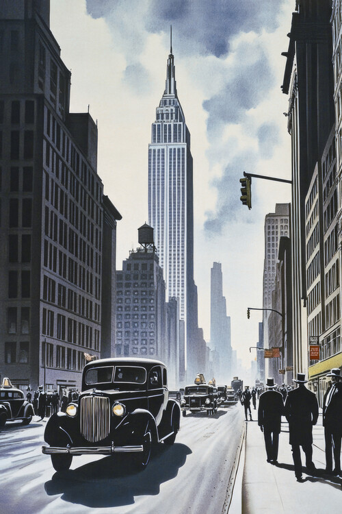 Плакат Retro New York 1930