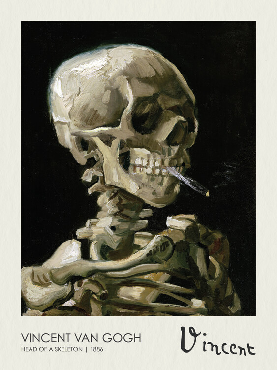 Canvas Print Head of a Skeleton (1886)