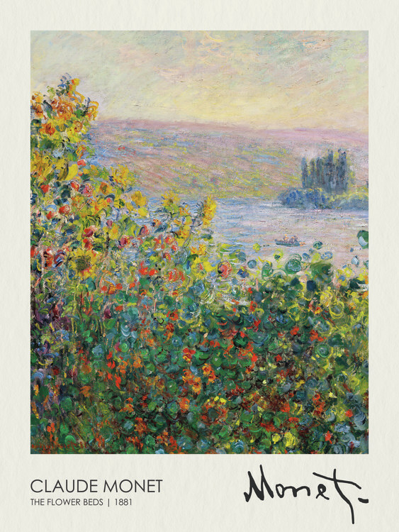 Poster The Flower Beds (1881)