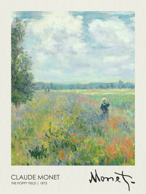 Poster The Poppy Field Near Argenteuil (1873)