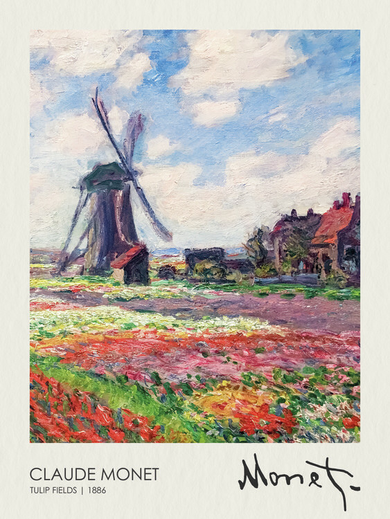 Canvas Print Tulip Fields (1886)