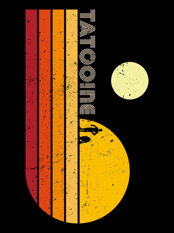 Plakat Two suns vintage