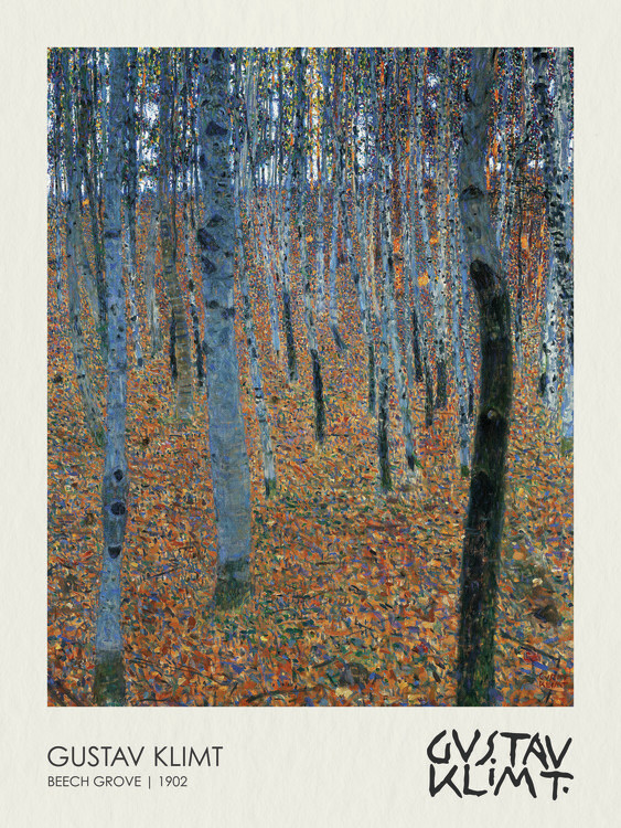 Levně Plakát, Obraz - Beech Grove (1902), Gustav Klimt, 30 × 40 cm