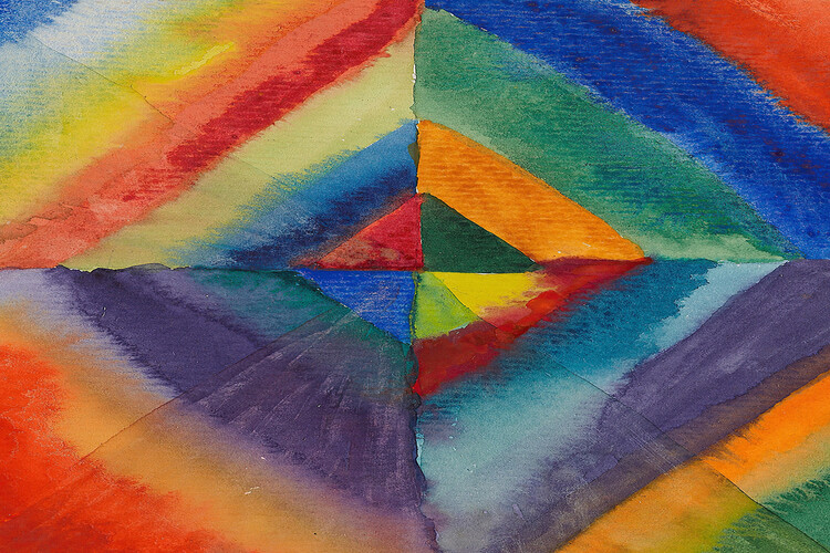 Levně Plakát, Obraz - Colour Study III. (1913), Wassily Kandinsky, 40 × 26.7 cm