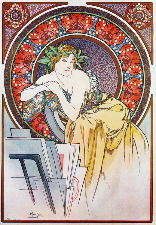 Poster Girl With Easel (1898)