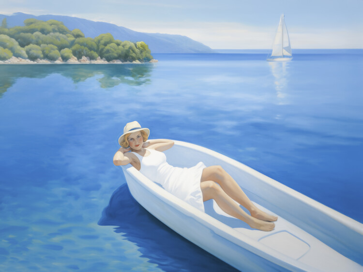 Quadro em tela Sunday by the Sea