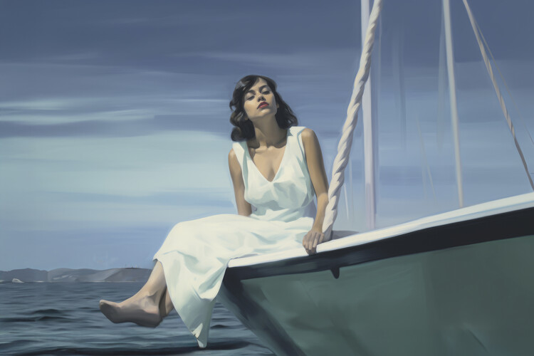 Плакат Relaxation in Calm Waters