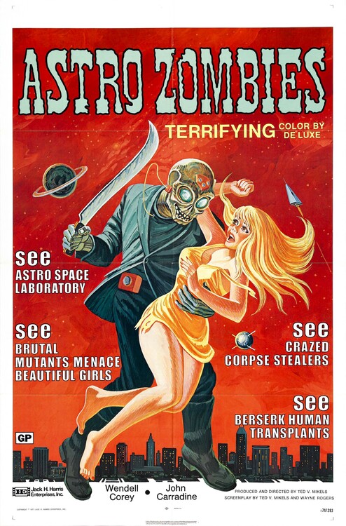 Plakát Astro Zombies