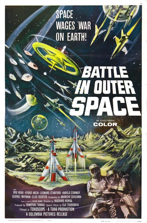 Vászonkép Battle In Outer Space