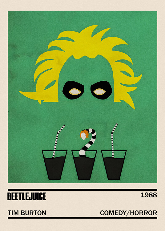 Poster Beetlejuice Movie Minimalist