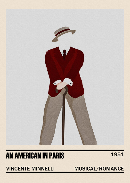 Poster An American in Paris Movie Minimalist