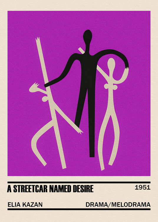 Αφίσα A Streetcar Named Desire Movie Minimalist