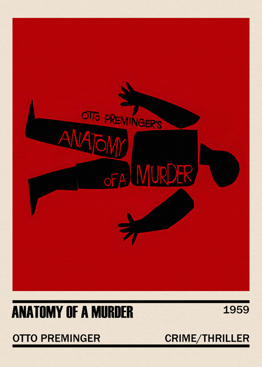 Αφίσα Anatomy of a Murder Movie Minimalist