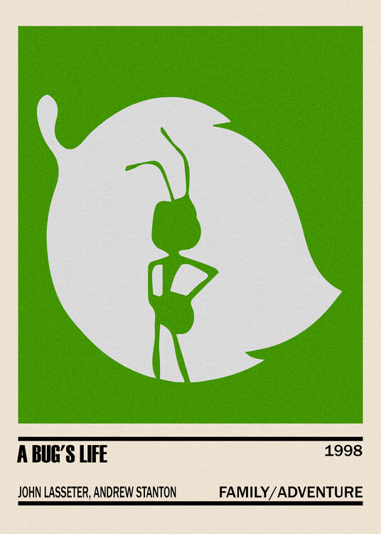 Poster A Bug's Life Movie Minimalist