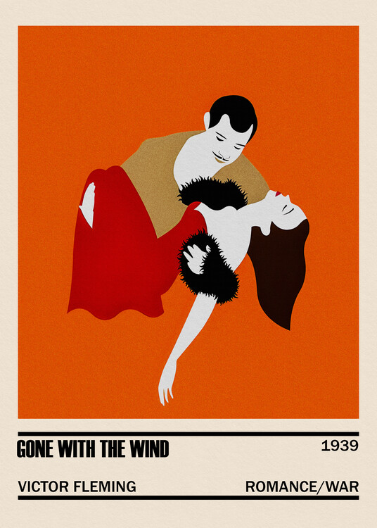 Poster Gone With the Wind Movie Minimalist