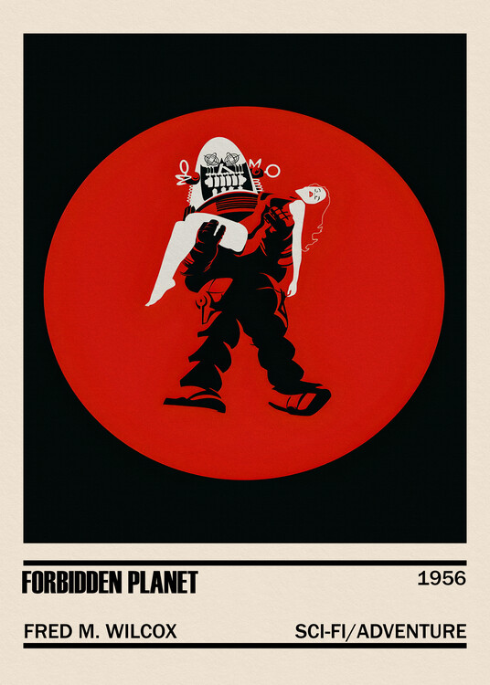 Αφίσα Forbidden Planet Movie Minimalist