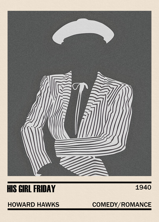 Αφίσα His Girl Friday Movie Minimalist