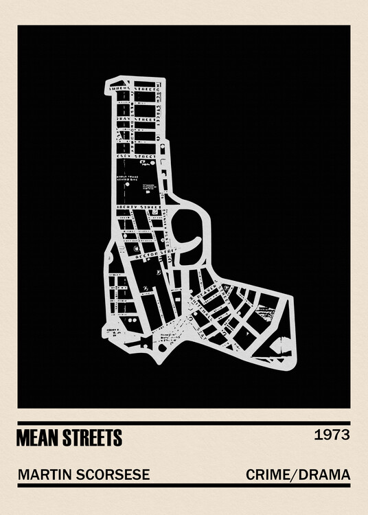 Αφίσα Mean Streets Movie Minimalist