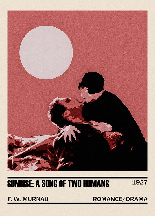 Αφίσα Sunrise A Song of Two Humans Movie Minimalist