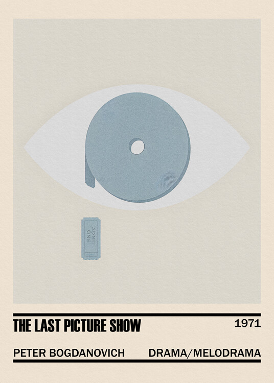 Αφίσα The Last Picture Show Movie Minimalist