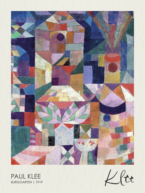 Levně Plakát, Obraz - Burggarten (1919), Paul Klee, 30 × 40 cm