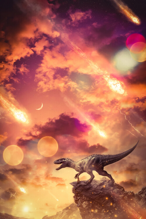 Poster The end of the dinosaurs