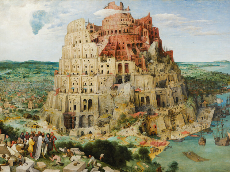 Poster Tower of Babel (1563)