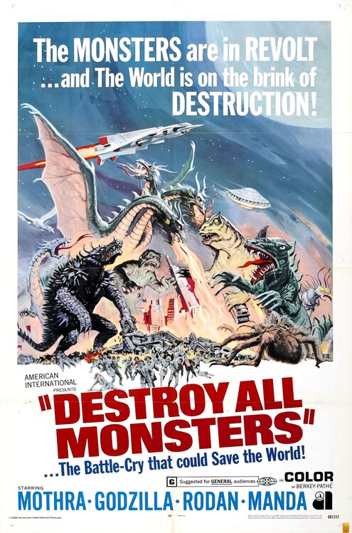 Canvas Print Destroy All Monsters 004
