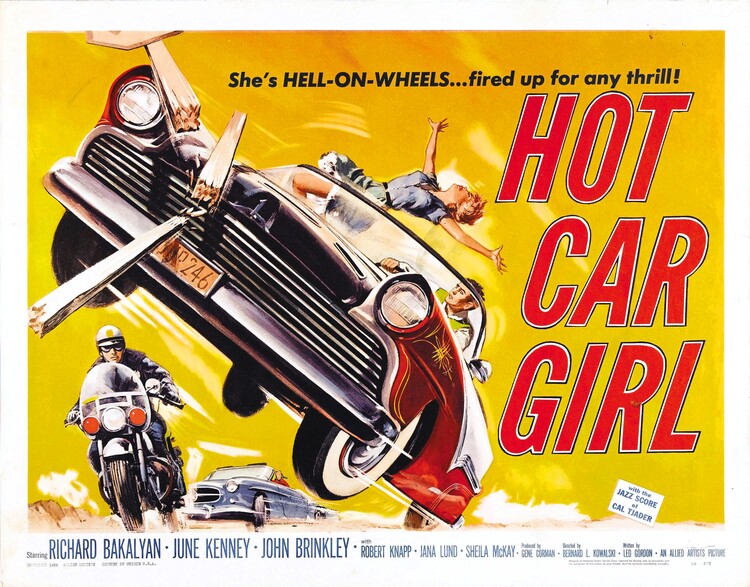 Poster Hot Car Girl 02
