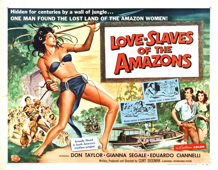 Poster Love Slaves Of Amazons 02